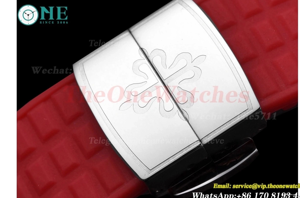 TWF Diamond Red RU Ladies SS Aquanaut 35mm A324 Bezel 0410